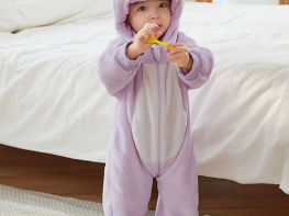 Baby Animal Hooded Romper – Winter Fleece Cartoon Jumpsuit for Infants & Toddlers